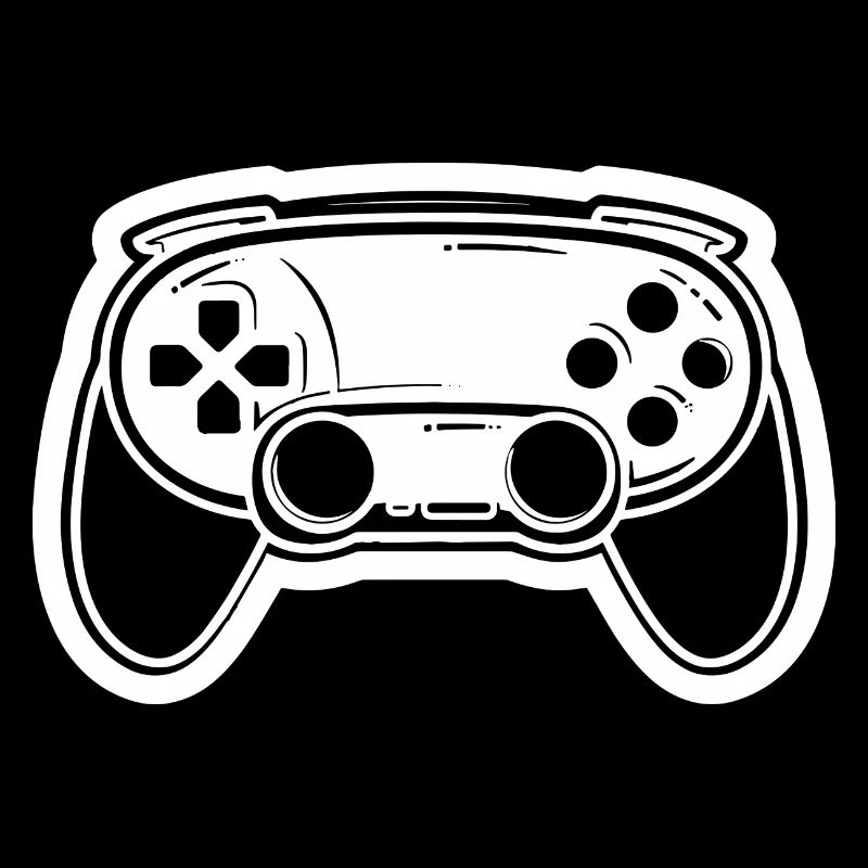 Dessin de manette de jeu vidéo