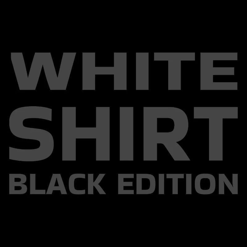 Weißes Hemd Black Edition