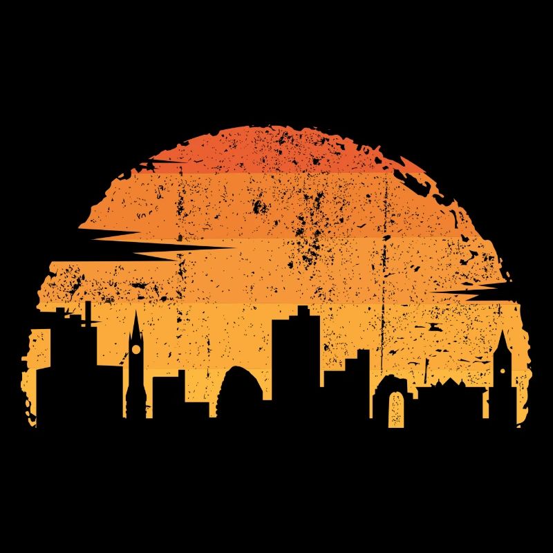 Sunset City Silhouette
