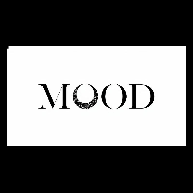 Conception typographique minimale MOOD