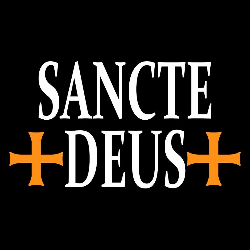 Sancte Deus Cross Religious Design