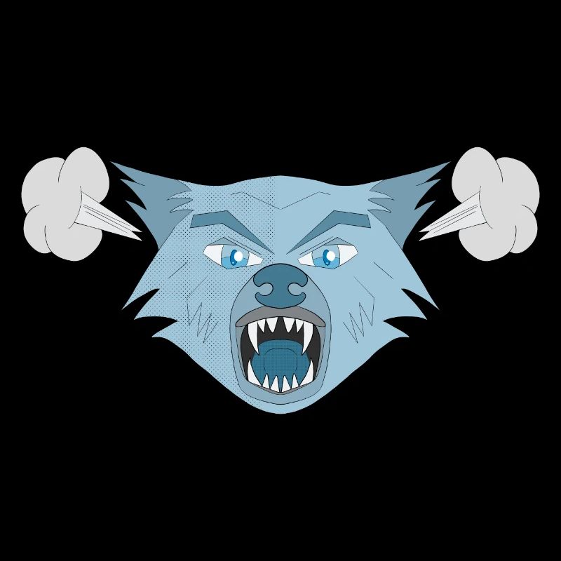 Wütender Wolf
