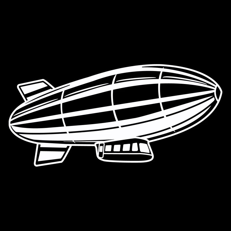 Silhouette de dirigeable Zeppelin