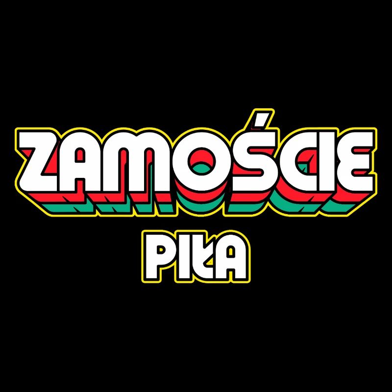 Zamość Piła. Nom du district rétro