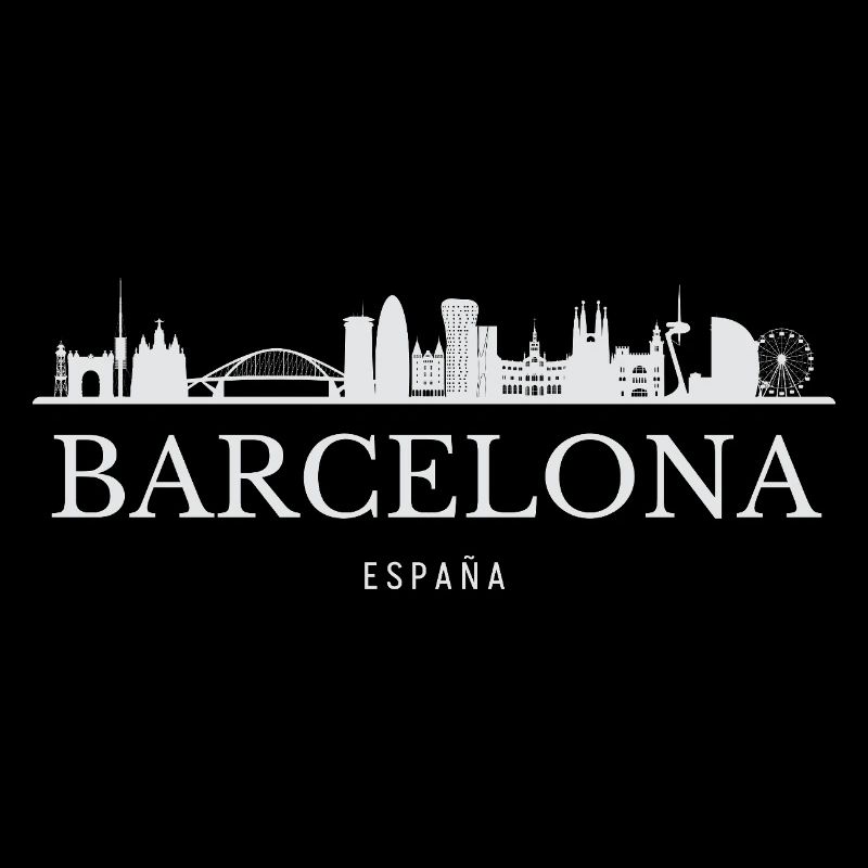 Barcelone Skyline, Barcelone, Espagne