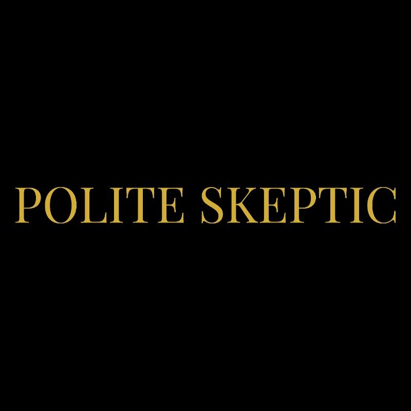 Höflicher Skeptiker | Eleganter intellektueller Sarkasmus-Tippfehler