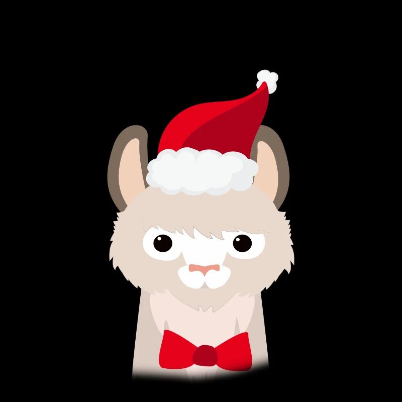 Lama de Noël laid