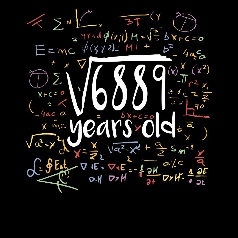 Square Root of 6889 Math Nerd 83rd Birthday