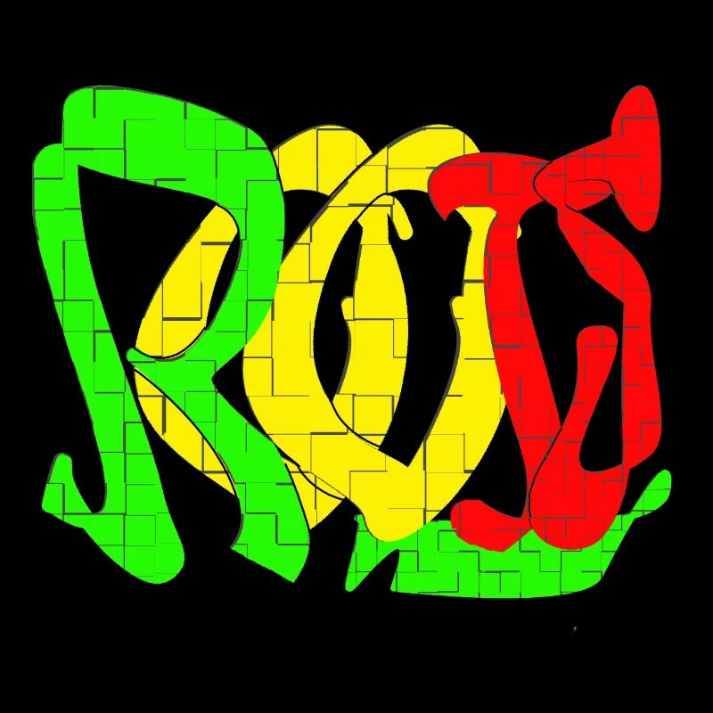 Motif de blocs de couleur Rasta