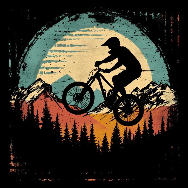 Radfahrer Retro