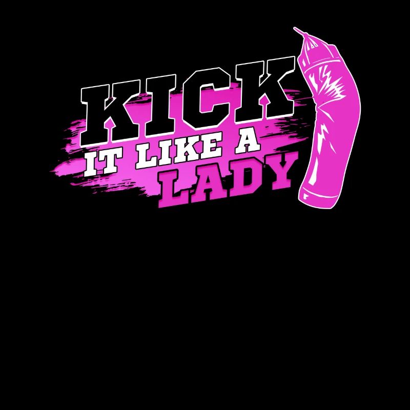 Kick It Like A Lady Kickboxing Muay Thai Boxer