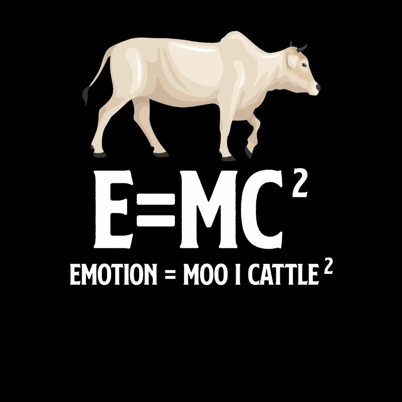 E=mc Emotion = Moo X Cattle Farmer Ranchero