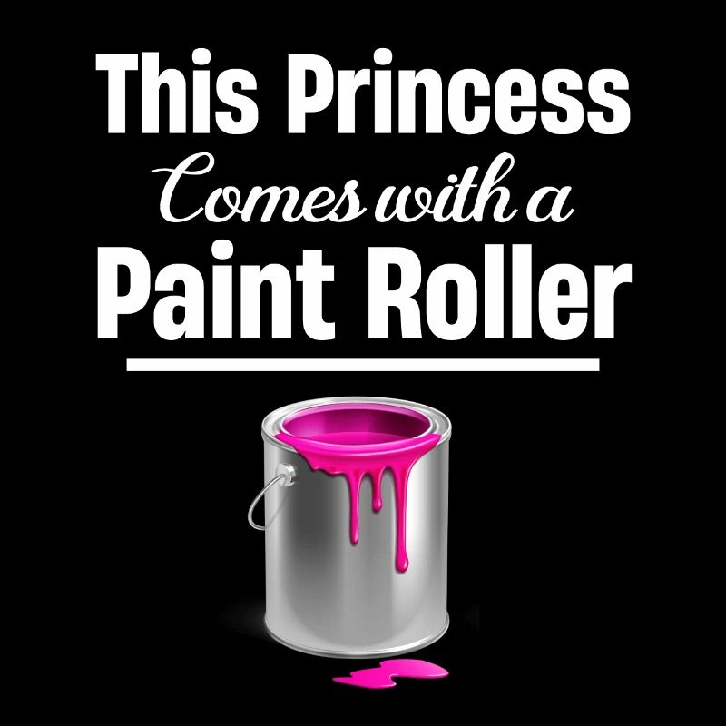 This princess comes with a paint roller.