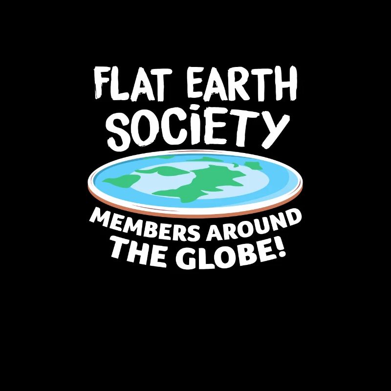 Flache Erde Flat Earth Verschwörung Geschenk