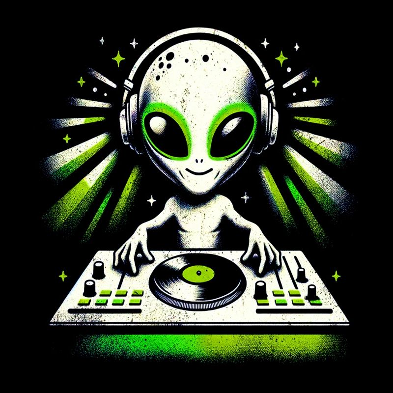 Alien DJ Vibes – Conception de rythmes verts cosmiques