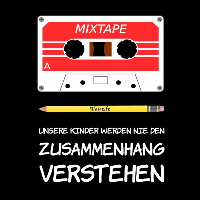 Mixtape und Bleistift
