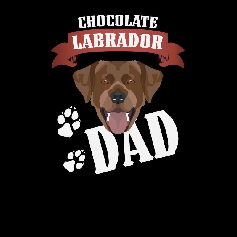 Chocolat Labrador, Lab Dad, Hundepa
