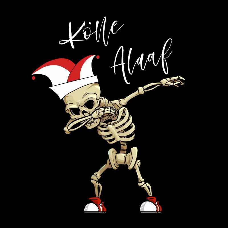 Carnaval Kölle Alaaf Dabbing Squelette Fun