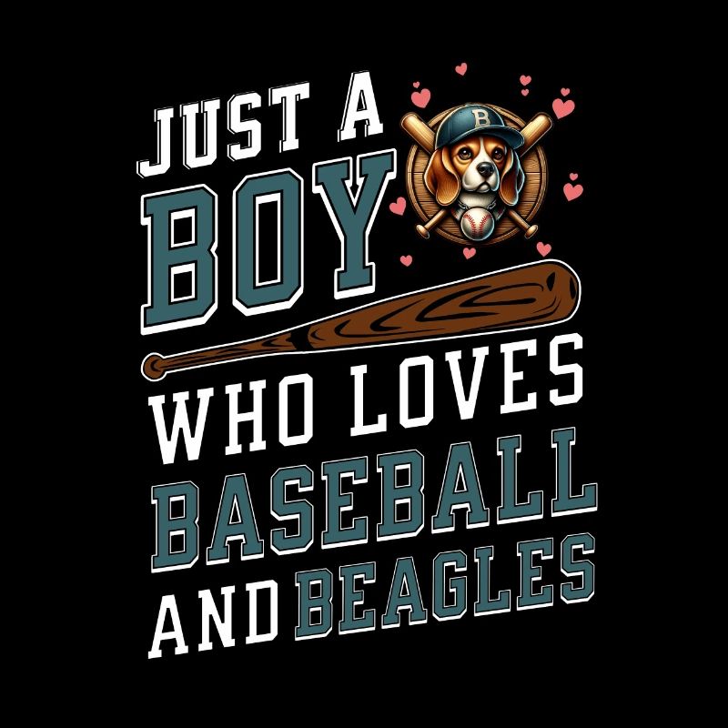 Nur Ein Junge Der Baseball Und Beagles Liebt