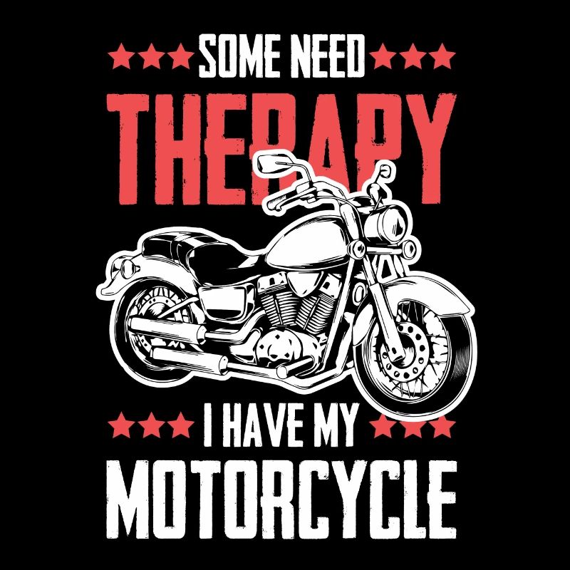 Motorcycle therapy funny saying