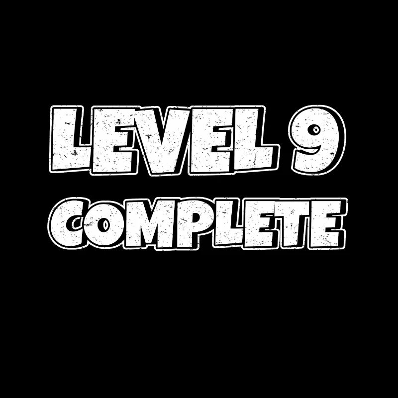 Level 9 Complete Geburtstagsgeschenk 9 Jahre