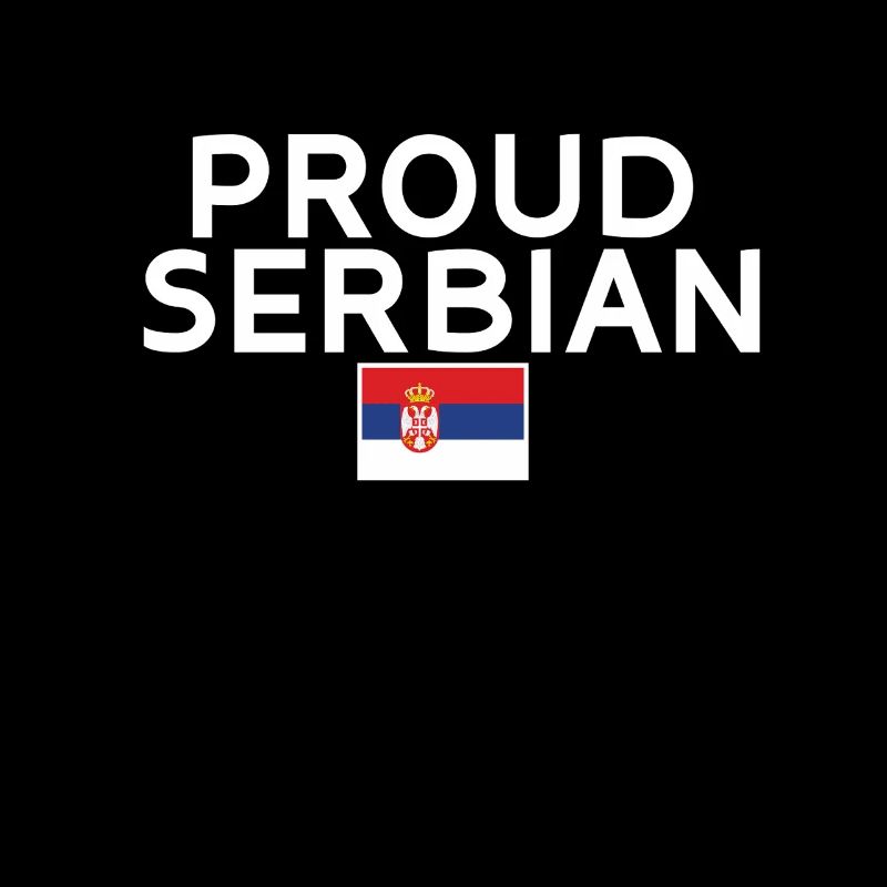 Fier Serbe Serbe Serbe Drapeau Serbe