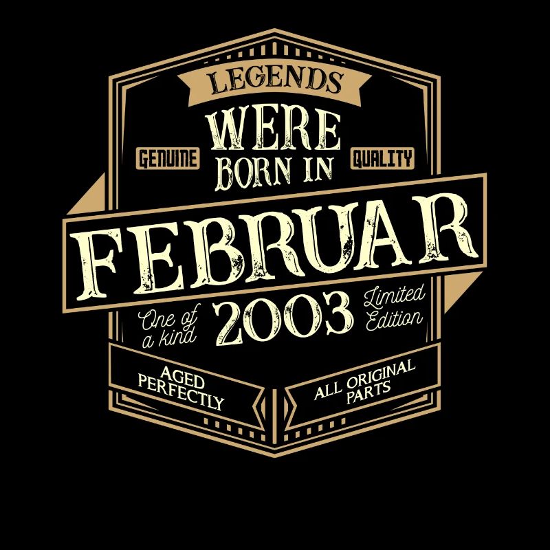 Februar 2003 Geburtstag Mann