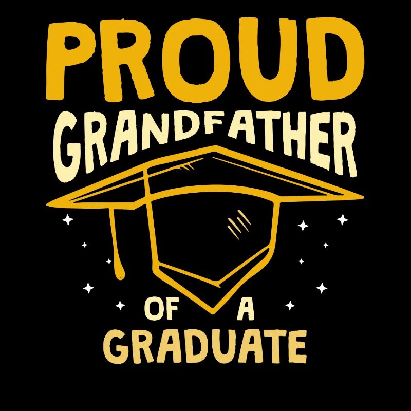 Stolzer Großvater Eines Absolventen Absolvent