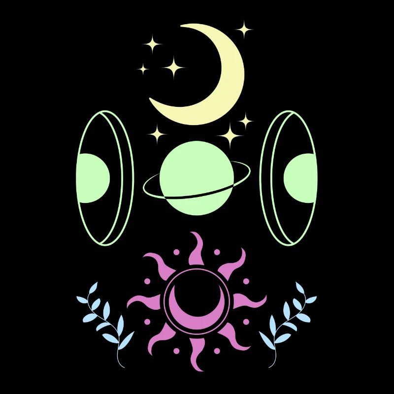 Pastel Goth Moon Cute Crescent