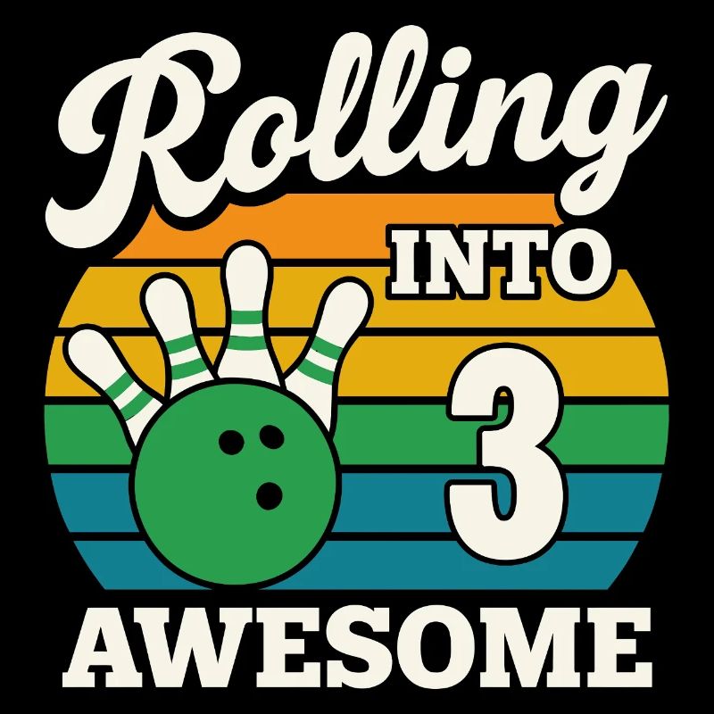 Rolling Into 3 Birthday Design