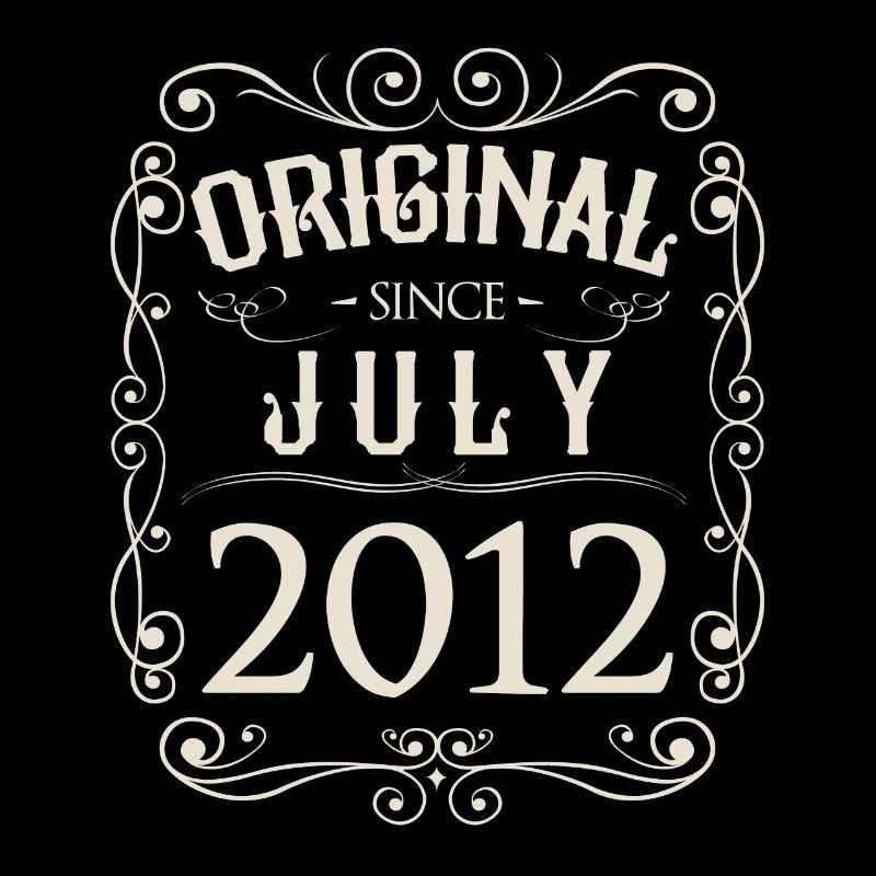 Vintage - Original since Juli 2012 Geburtstag