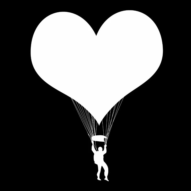 Parachute parachutisme blanc