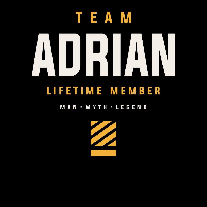 Team Adrian Lebenslanges Mitglied Lustiger Name Adrian