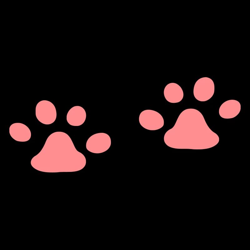 Deux, pattes chat, patte chat, gelée, haricots