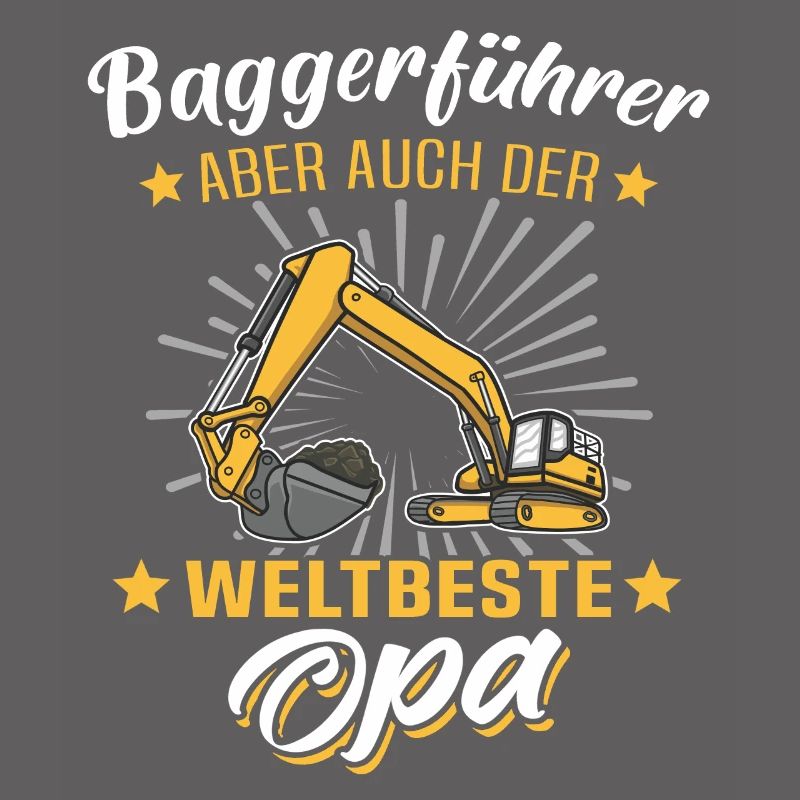 Baggerfahrer Opa Baggerführer