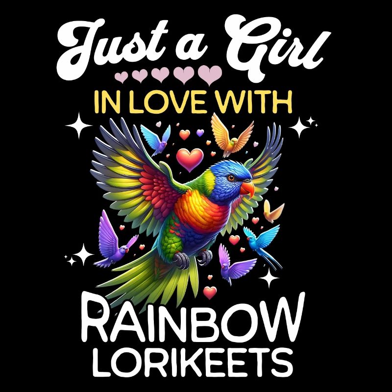Regenbogenlori Mädchen Rainbow Lorikeet