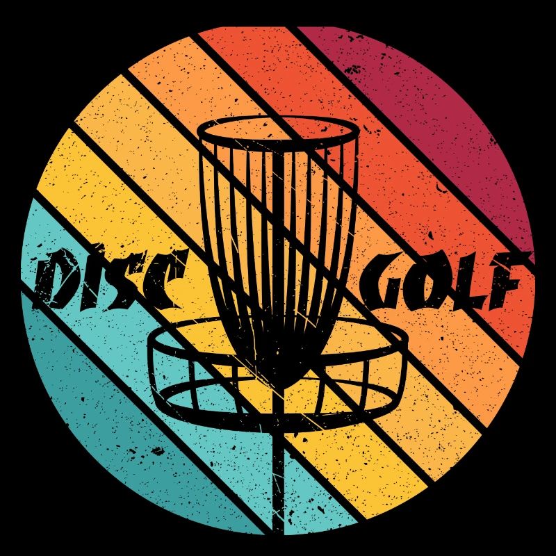 Disc Golf Retro Frolf Korb Scheibengolf Geschenk