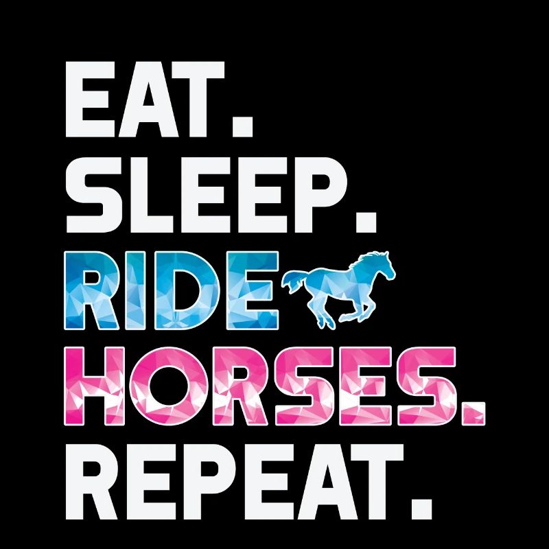 Eat Sleep Ride Chevaux Répéter la conception de cadeau d’équitation