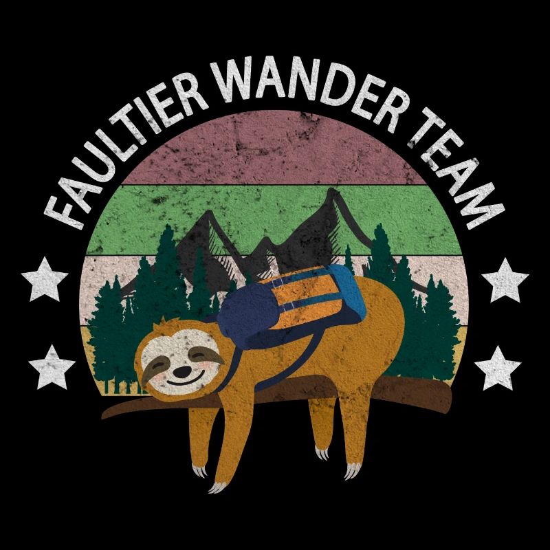 Faultier Wander Team wandern Wanderung