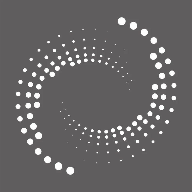 Spirale avec cercles blancs