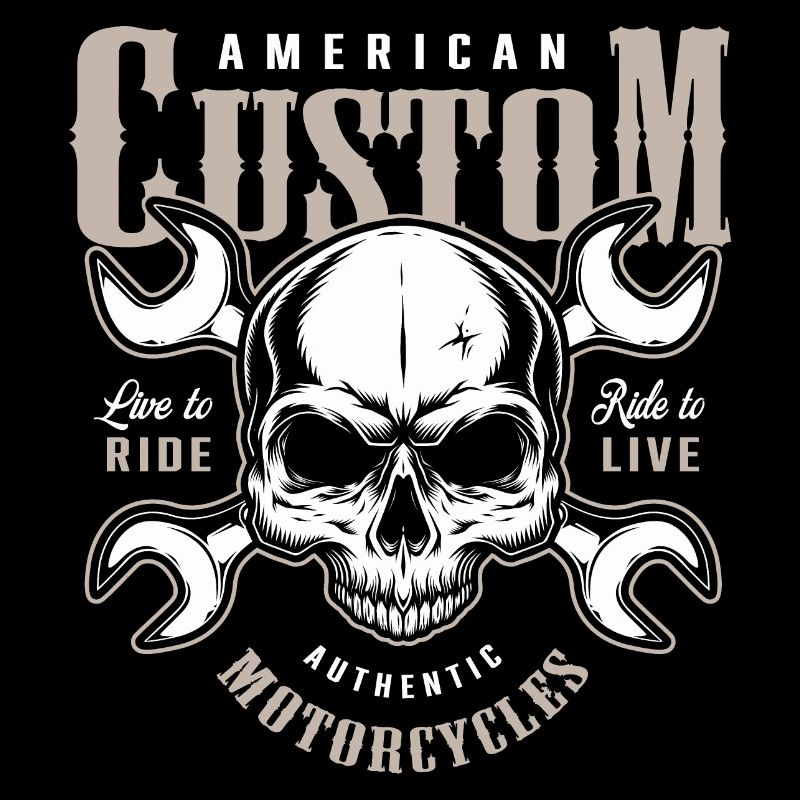 custom motorcycles biker