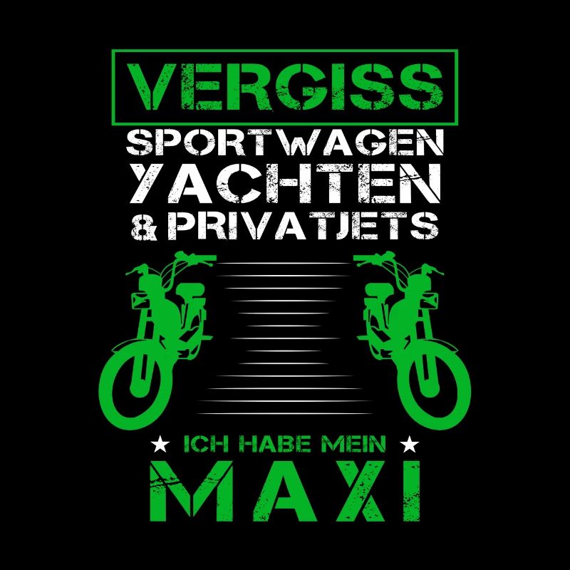 Maxi Moped Oldtimer Mopedfahrer Zweitakter
