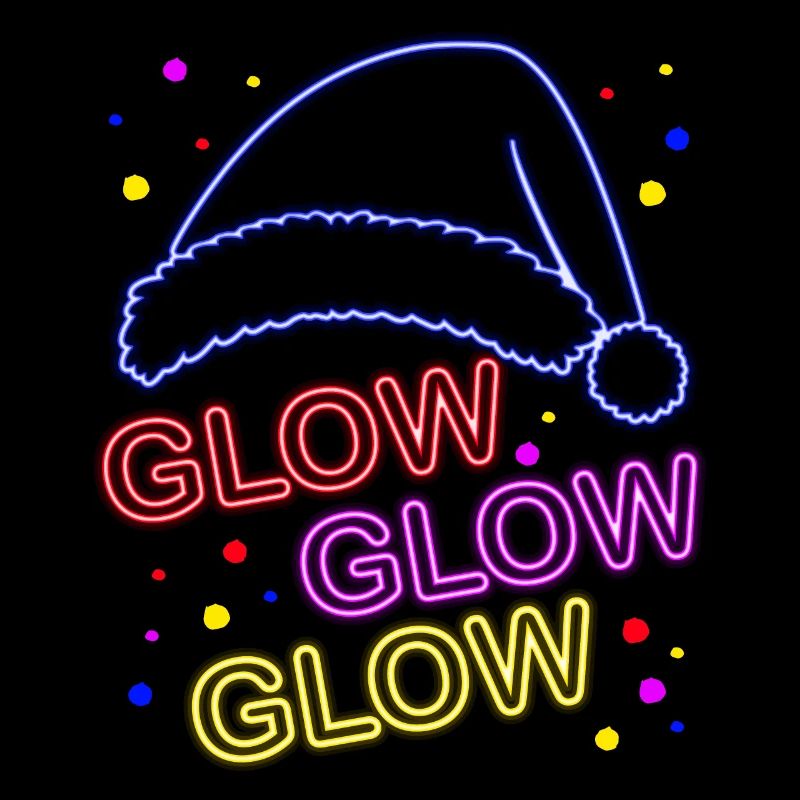 Glow Glow Glow Glowing Santa Hat
