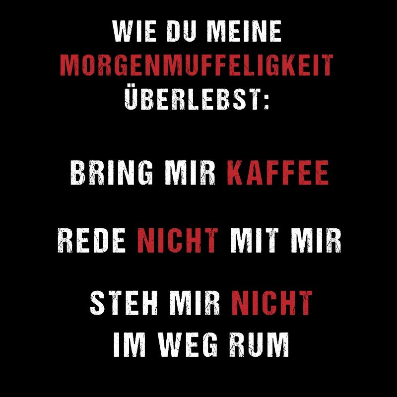 Überlebensguide Morgenmuffel Kaffee Geschenk