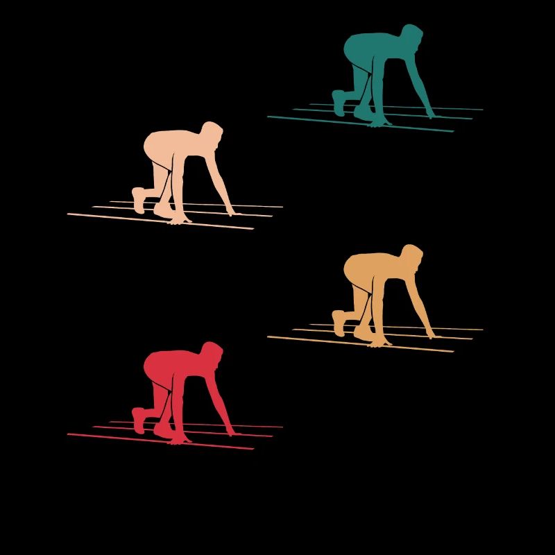 Sprint-Start Dynamik in Farbe Geschenk