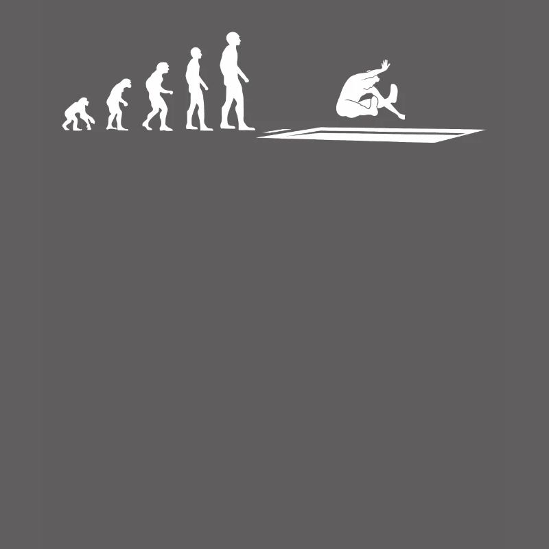 Evolution Weitsprung Athlet - Geschenk