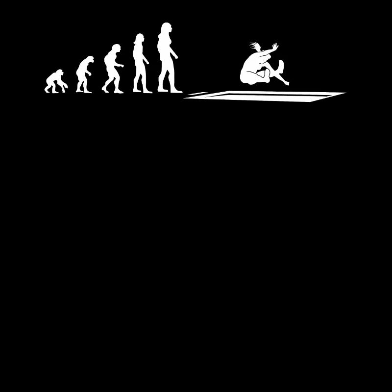 Long Jump Evolution Athlete Gift