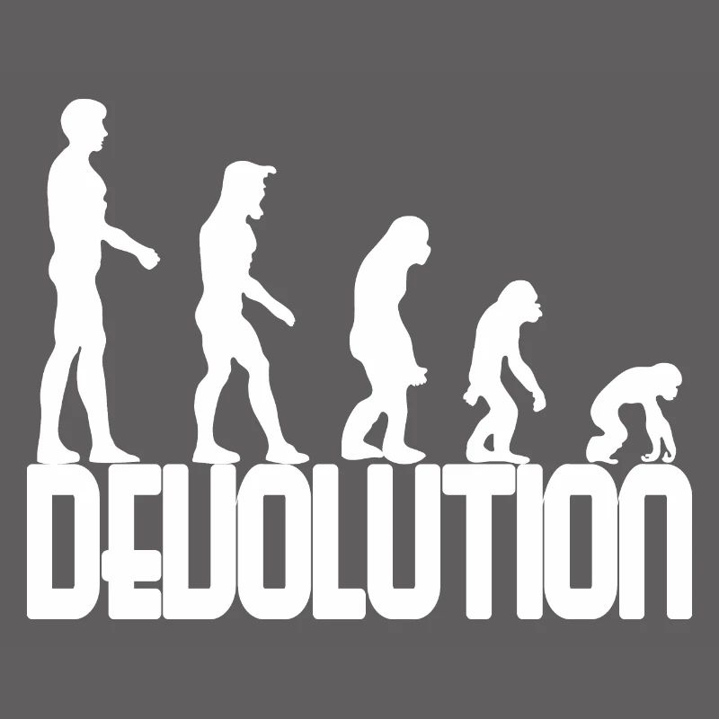 Devolution Evolution simple design