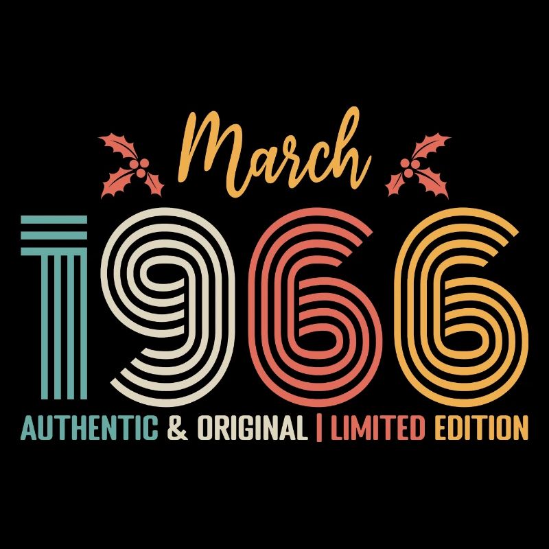 March 1966 Birthday March 1966 Retro