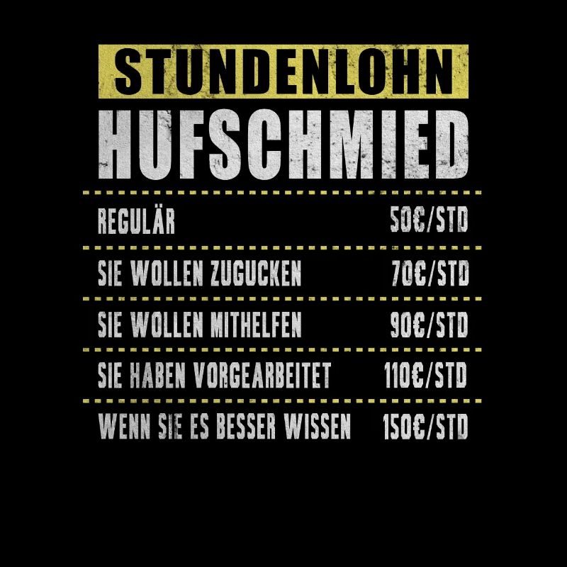 Stundenlohn Hufschmied